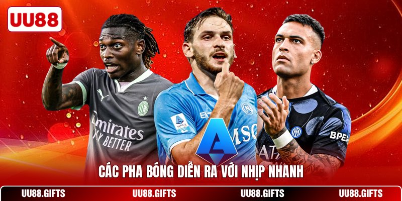 Các pha bóng diễn ra với nhịp nhanh